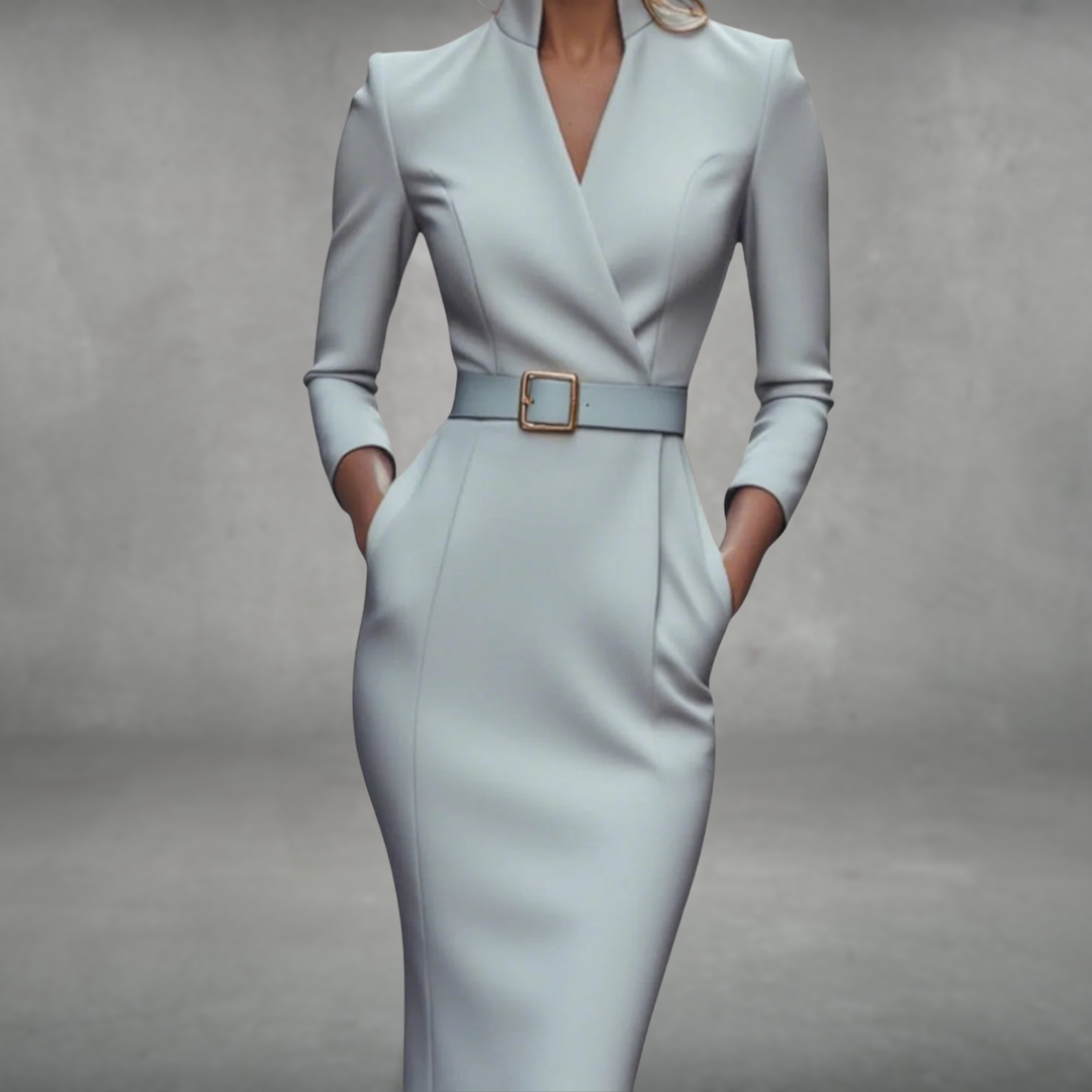 Jane | Elegant Belted Dress