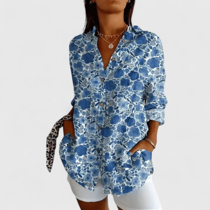 Annie | Elegant Floral Blouse
