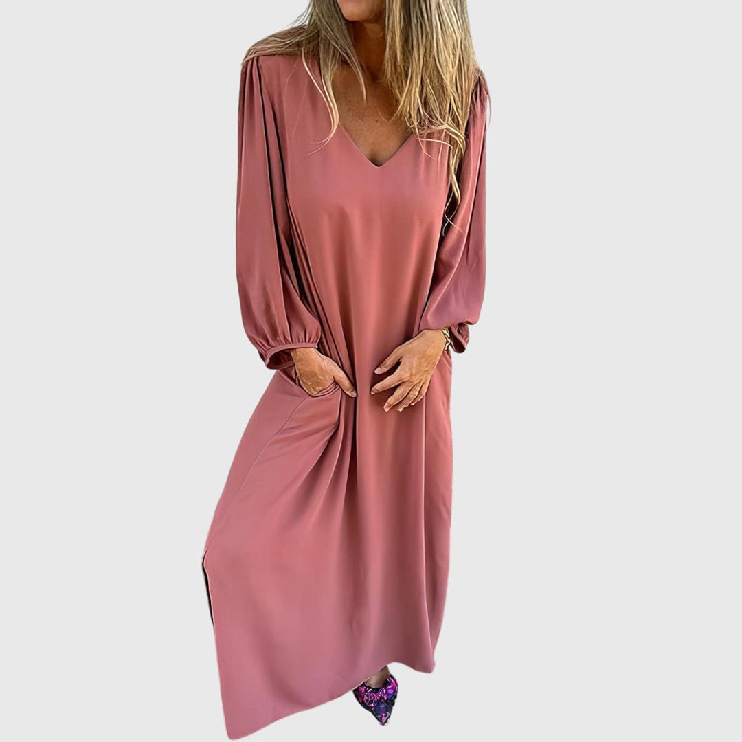 Vanessa | Long Boho Dress with Pockets
