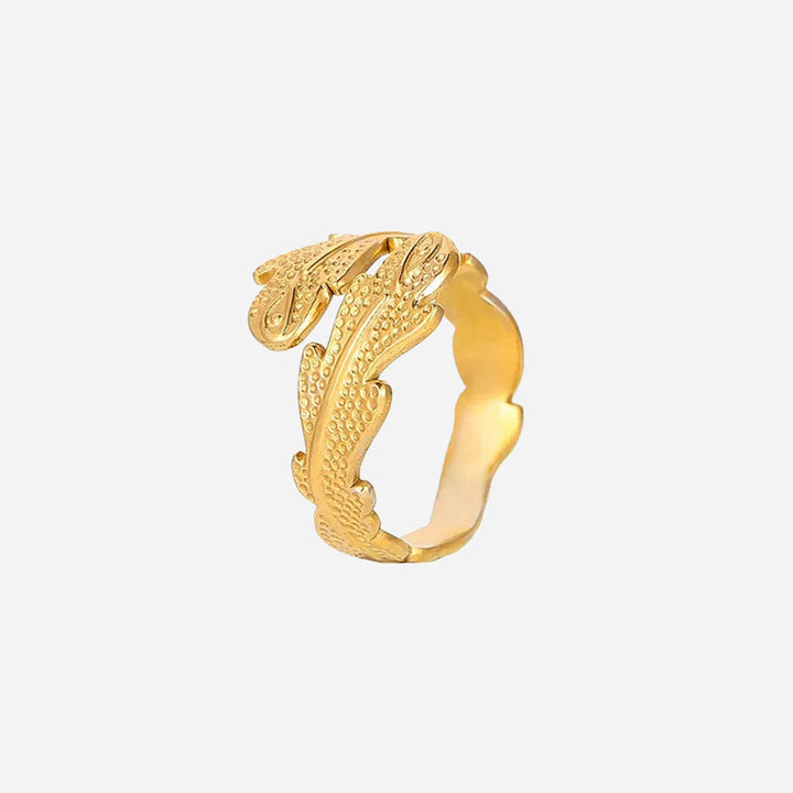 Diana | Coral Ring 18K Gold