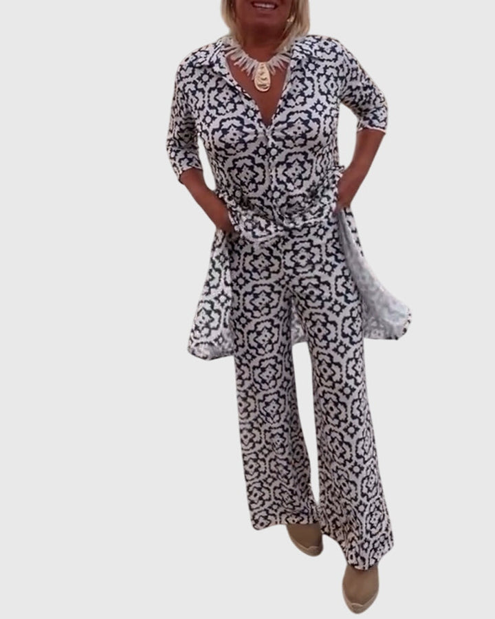 Sanne | Elegant Vintage Two-Piece Set