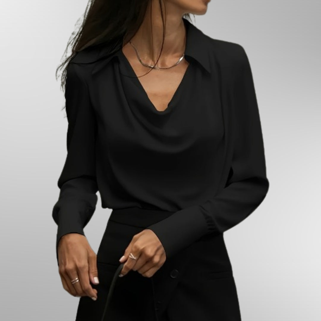 Annie | Elegant Satin Blouse
