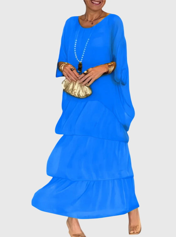 Bernadette | Long and Flowing Elegant Dress