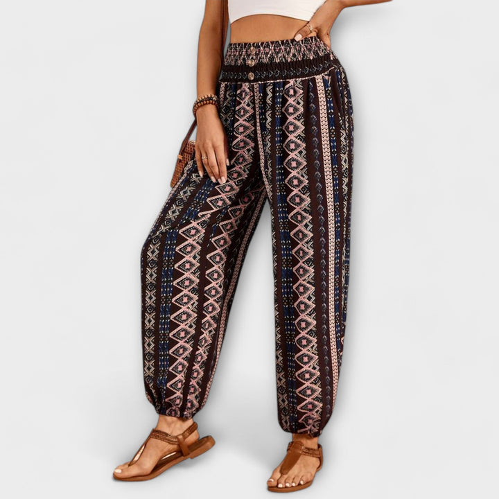 Emily | Ethnic Graphic Trousers