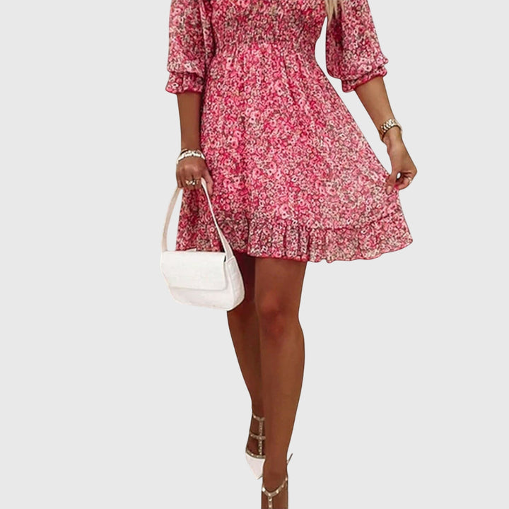 Lucia | Floral Puff Sleeve Dress