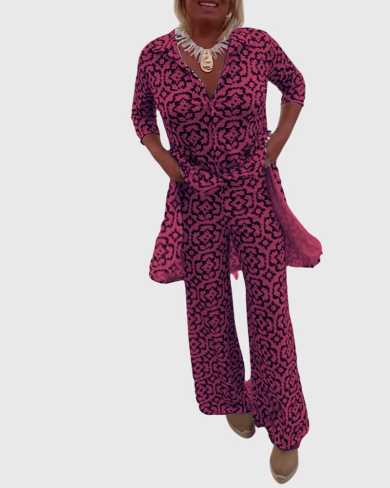 Sanne | Elegant Vintage Two-Piece Set