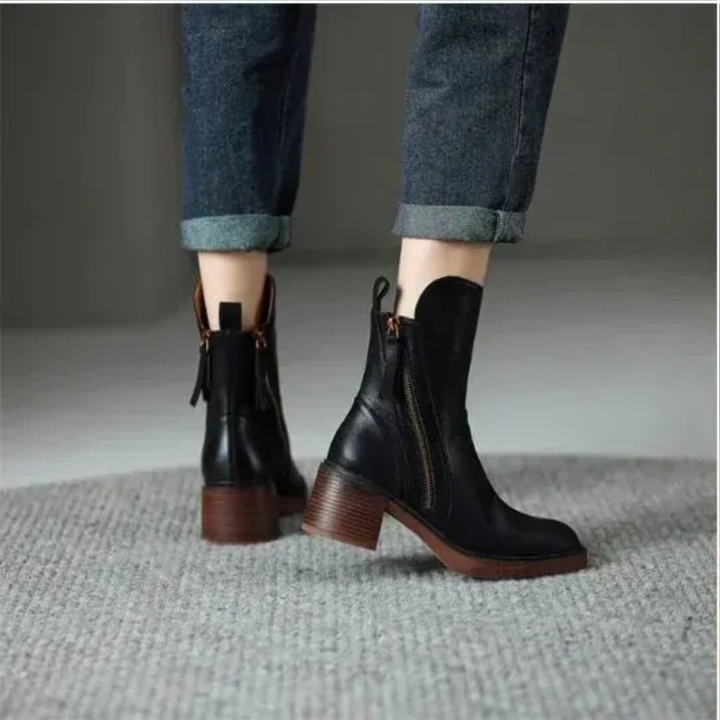 Pamela | Leather Mid Boots