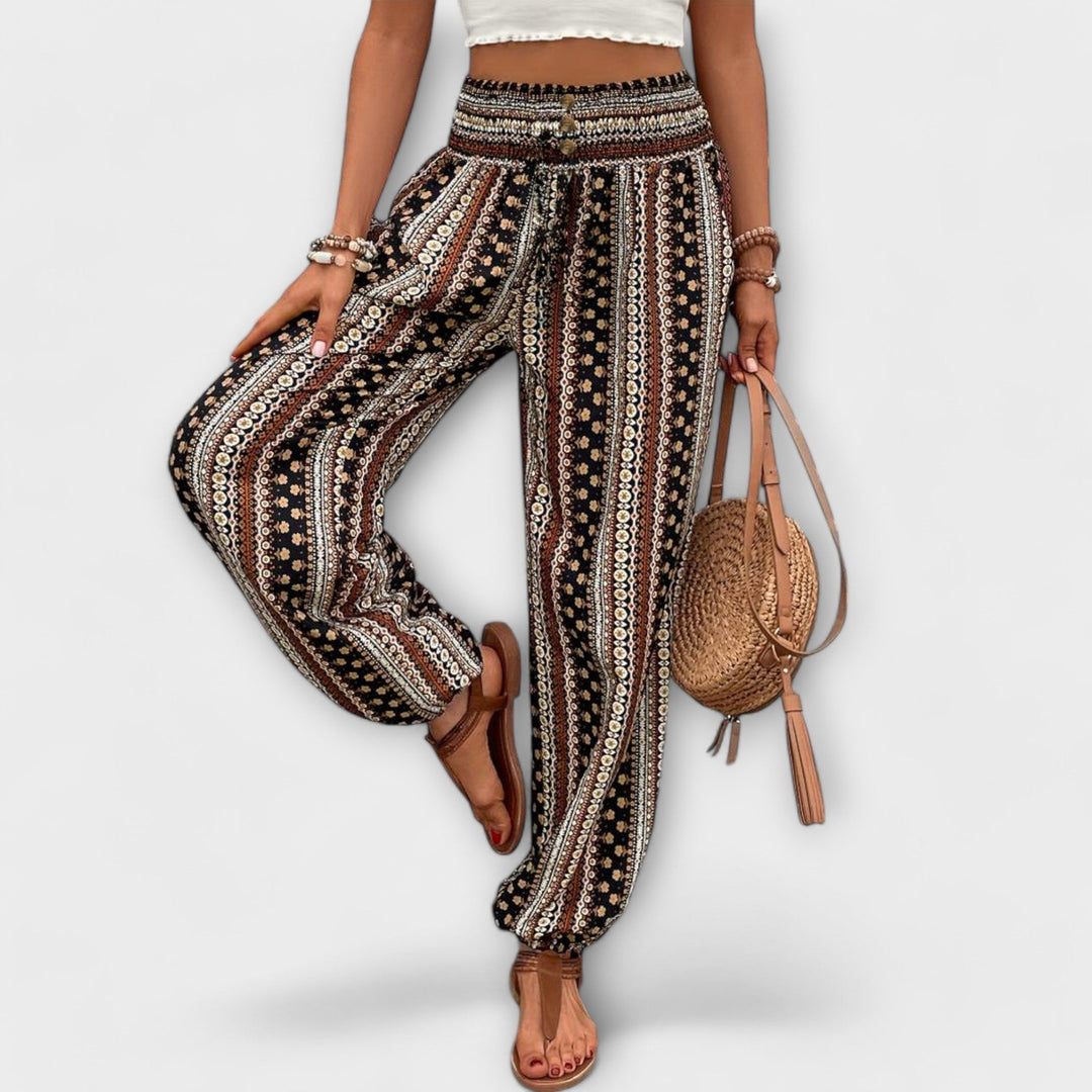 Emily | Ethnic Graphic Trousers