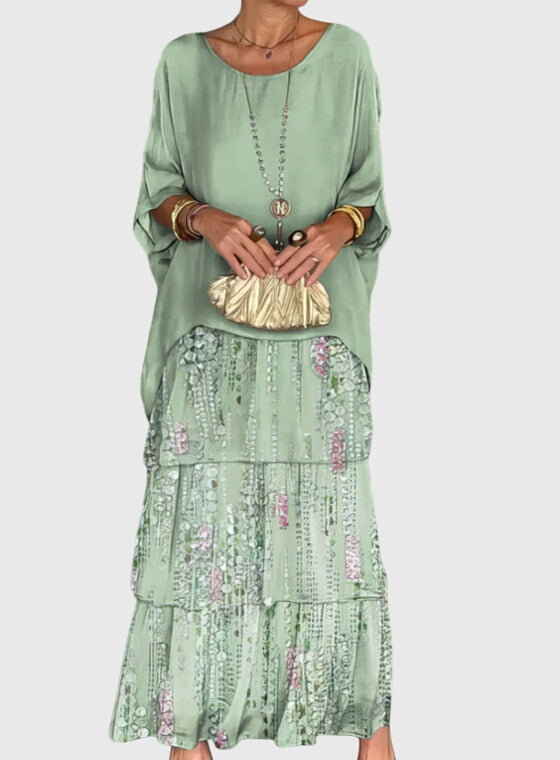 Bernadette | Long and Flowing Elegant Dress