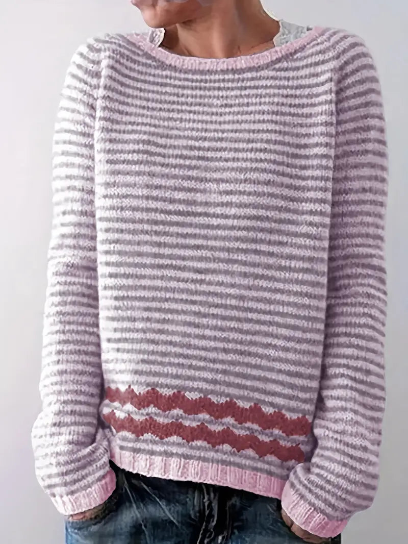 Jai | Striped Casual Knit Sweater