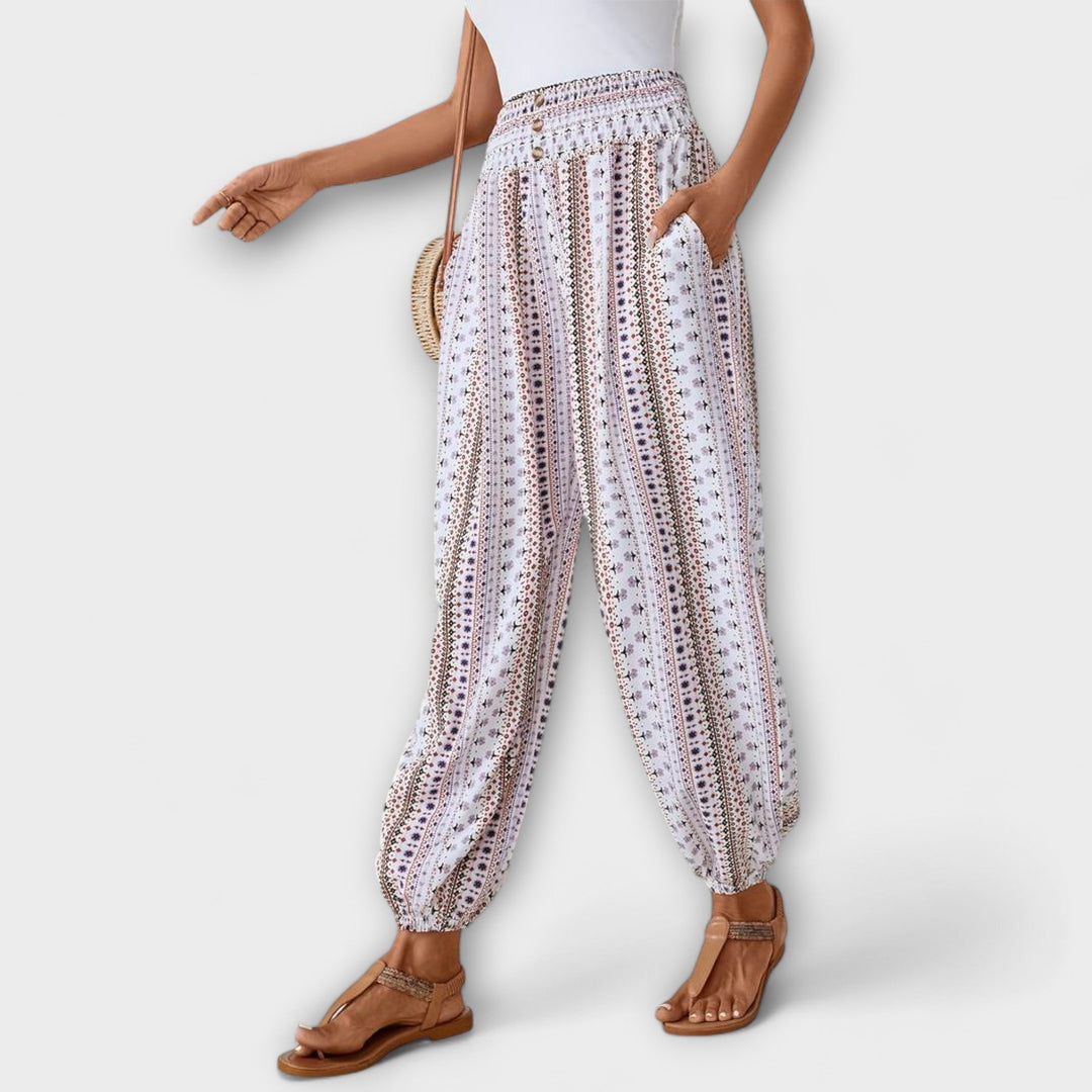 Emily | Ethnic Graphic Trousers