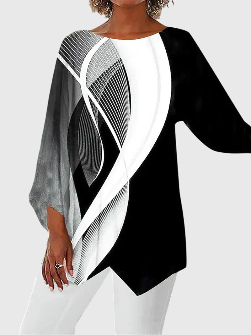 Annie | Elegant Crew Neck Top