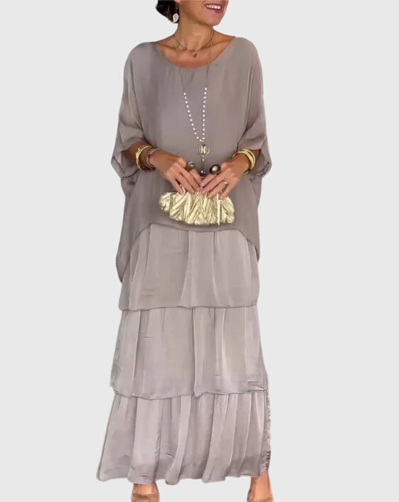 Bernadette | Long and Flowing Elegant Dress