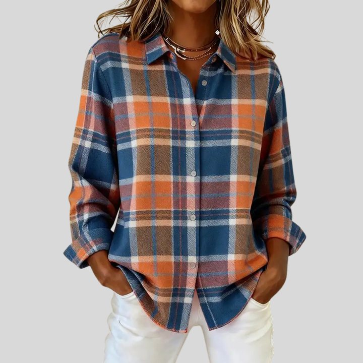 Margaux | Soft Knit Checkered Cardigan