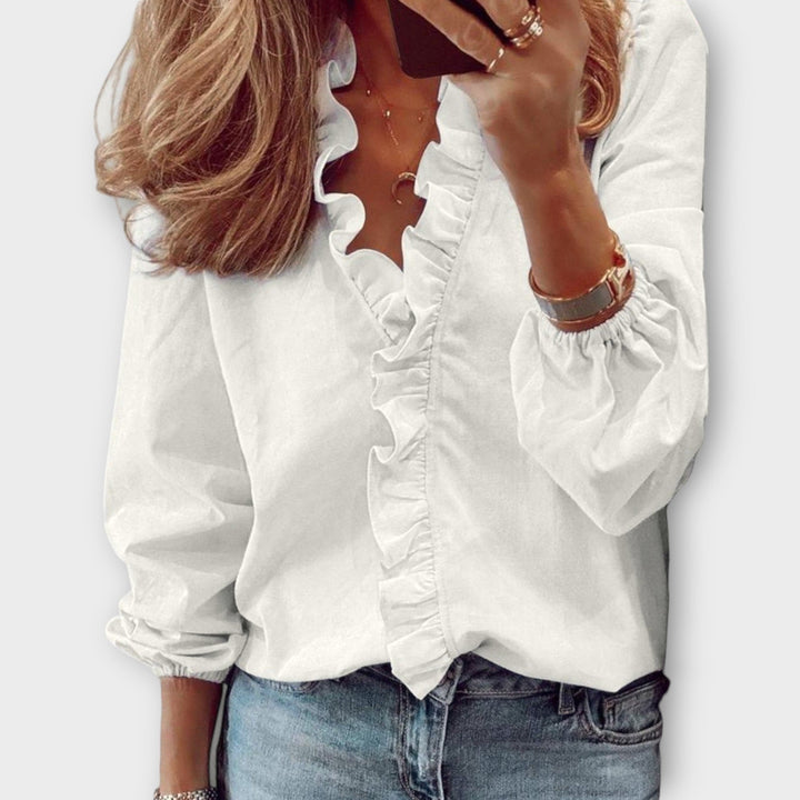 Annie | Elegant Ruffled Blouse