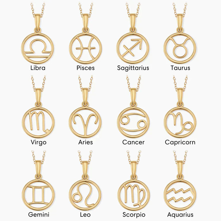 Clera | Zodiac Sign Necklace 18k Gold