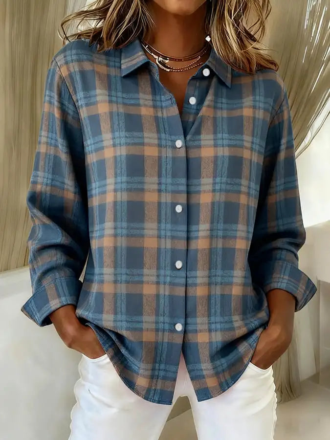 Margaux | Soft Knit Checkered Cardigan