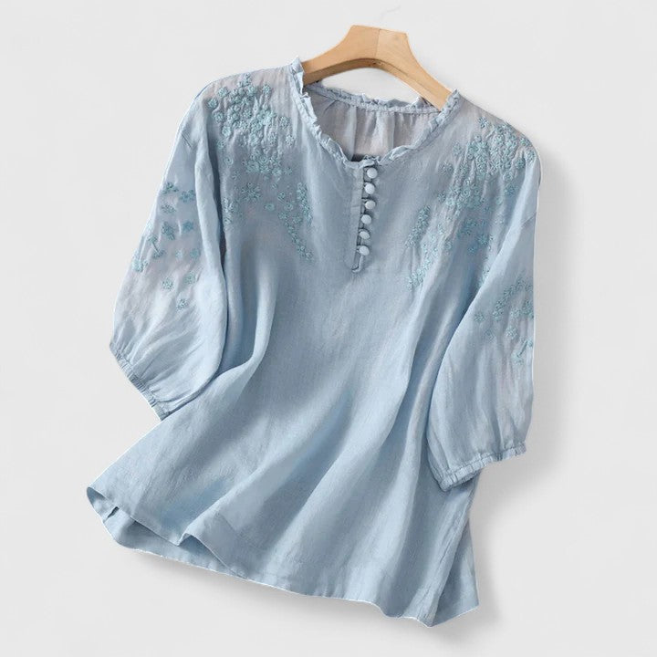Annie | Elegant Button-Front Blouse