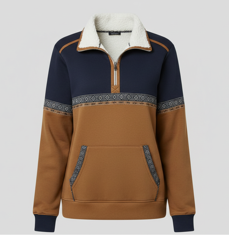Lorasia | Refined Casual Half-Zip Sweatshirt