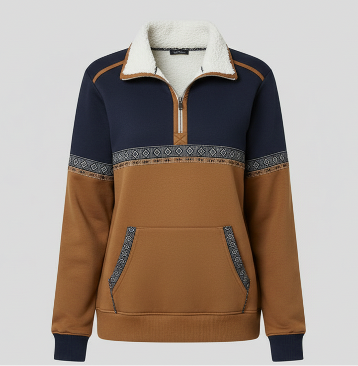 Lorasia | Refined Casual Half-Zip Sweatshirt