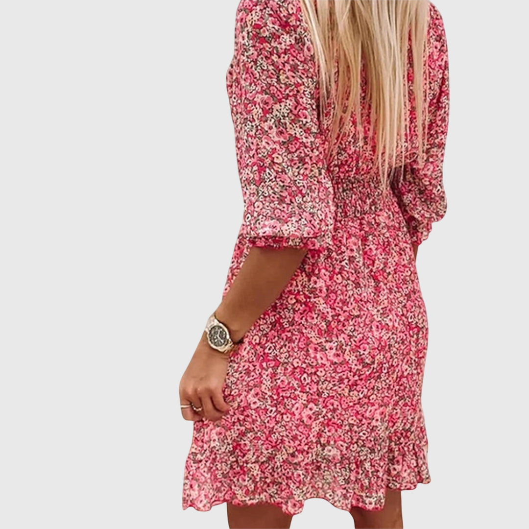 Lucia | Floral Puff Sleeve Dress
