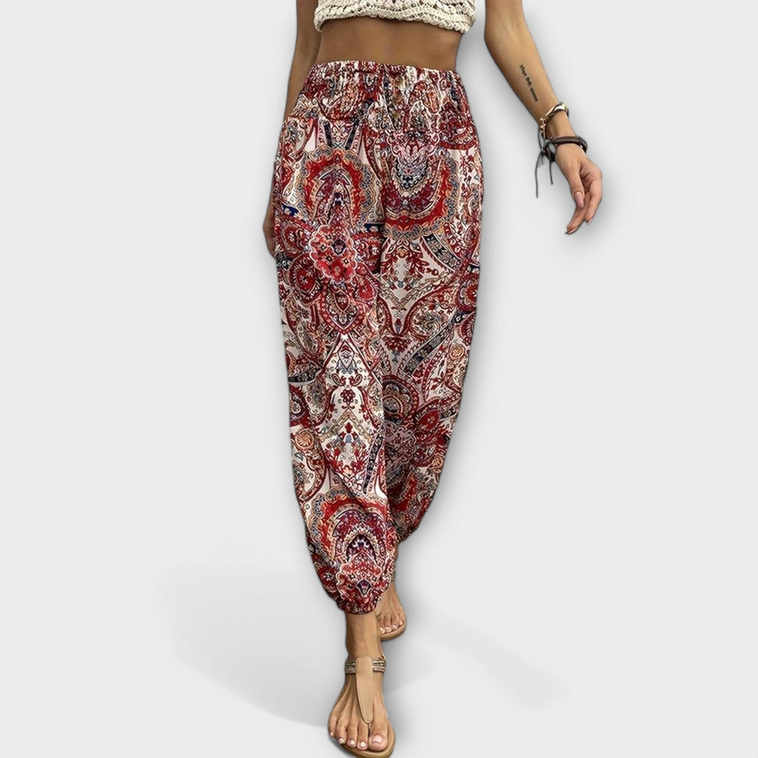 Emily | Ethnic Graphic Trousers