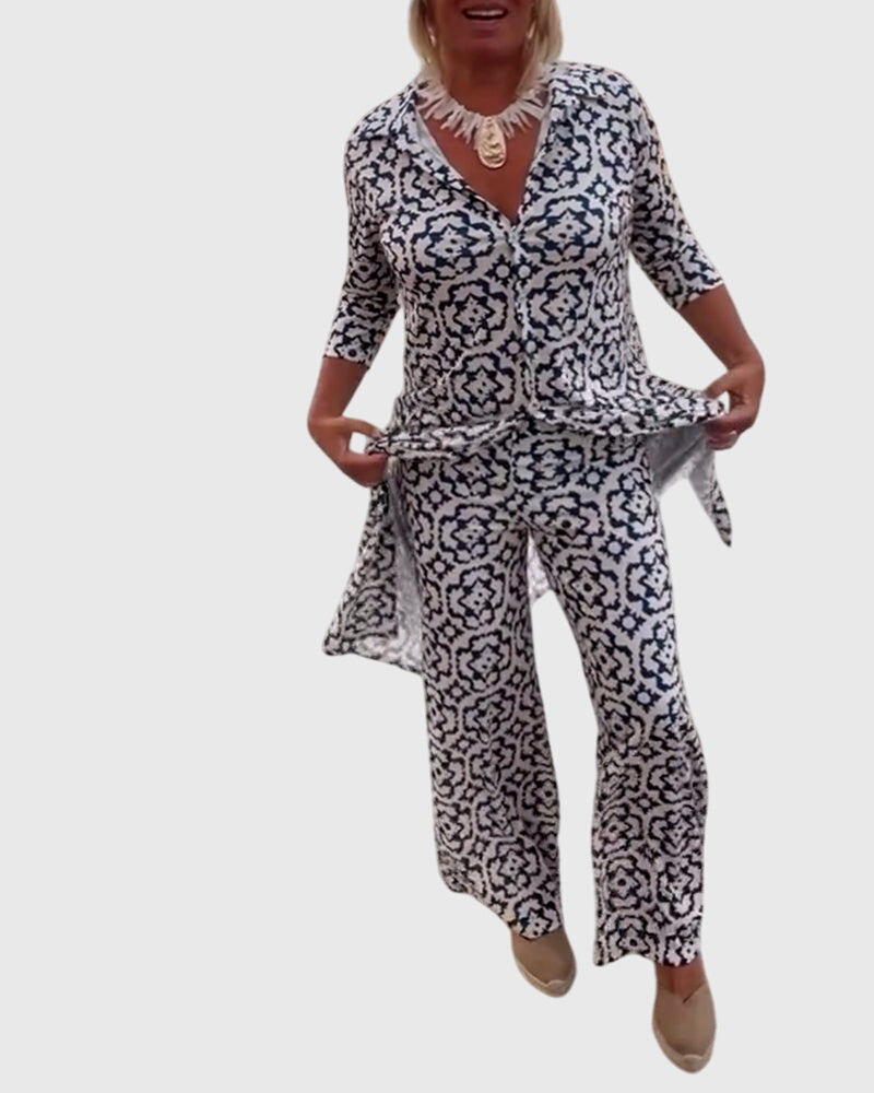 Sanne | Elegant Vintage Two-Piece Set