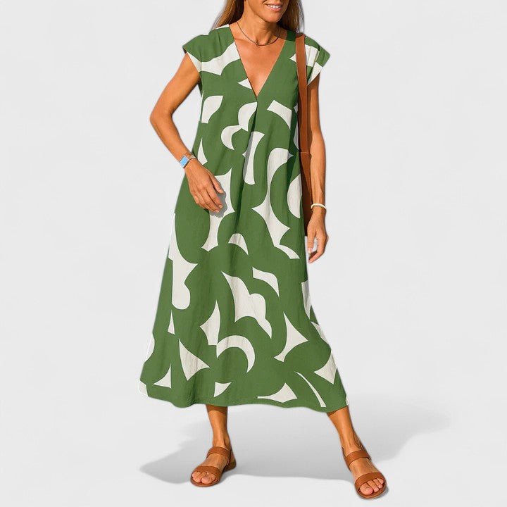 Julie | Flowing V-Neck Dress