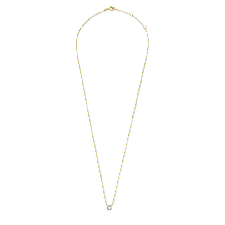 Christina | Moissanite Stone Necklace 14k Gold