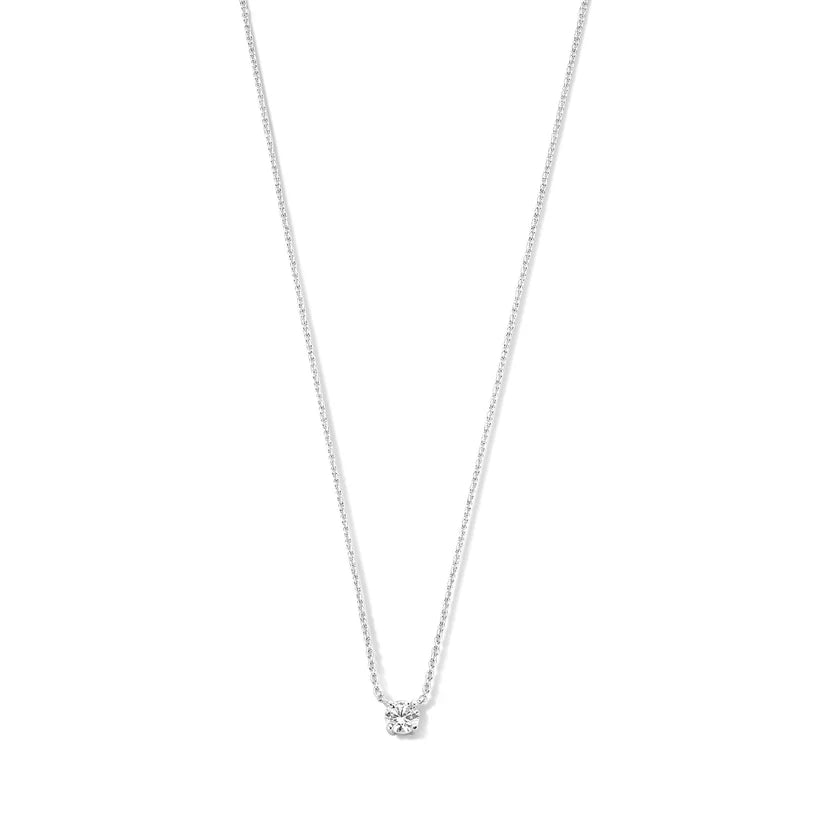 Christina | Moissanite Stone Necklace 14k Gold